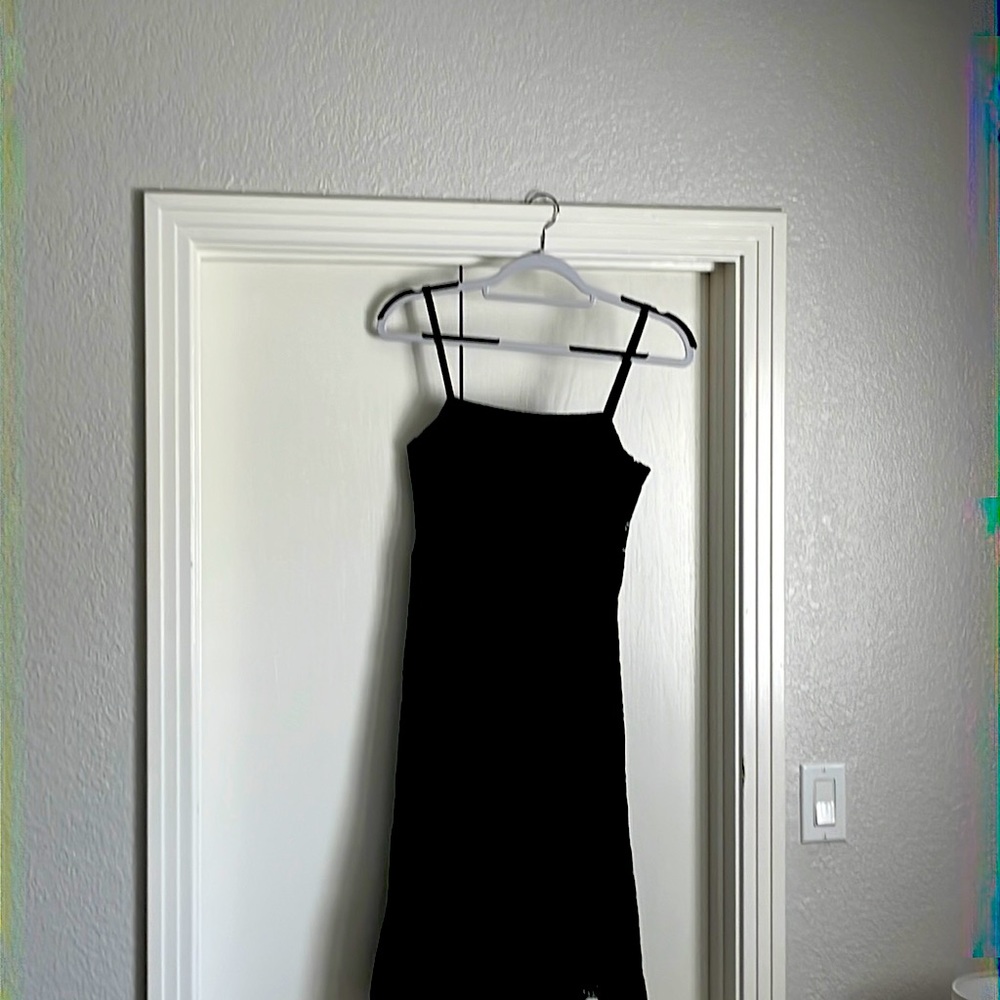 Ann Taylor 0petite black lace dress